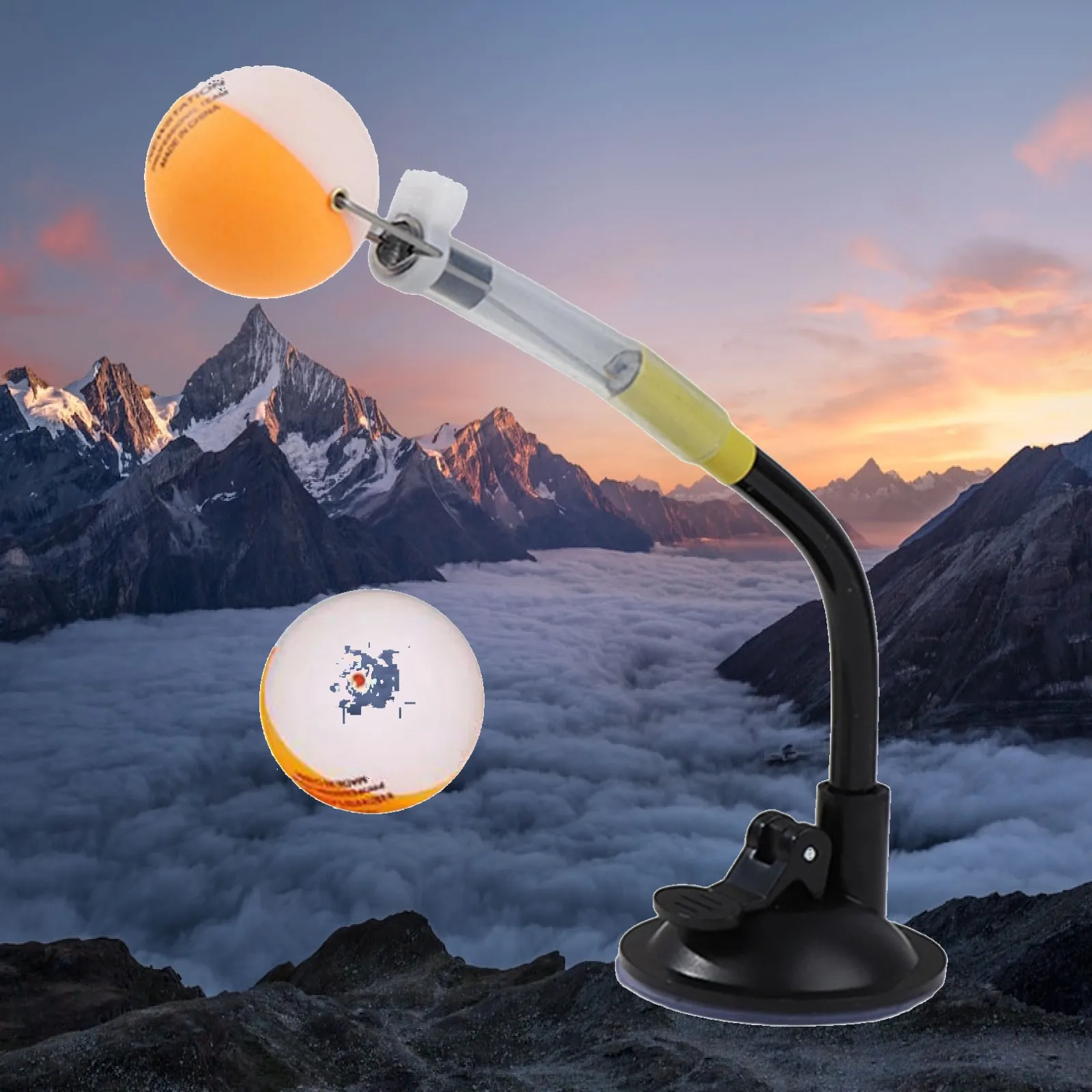 

Table Tennis Training Robot Ping Pong Ball Machine Fixed Rapid Ball Clip Suction Cup Mount for Coaching Professional Playing