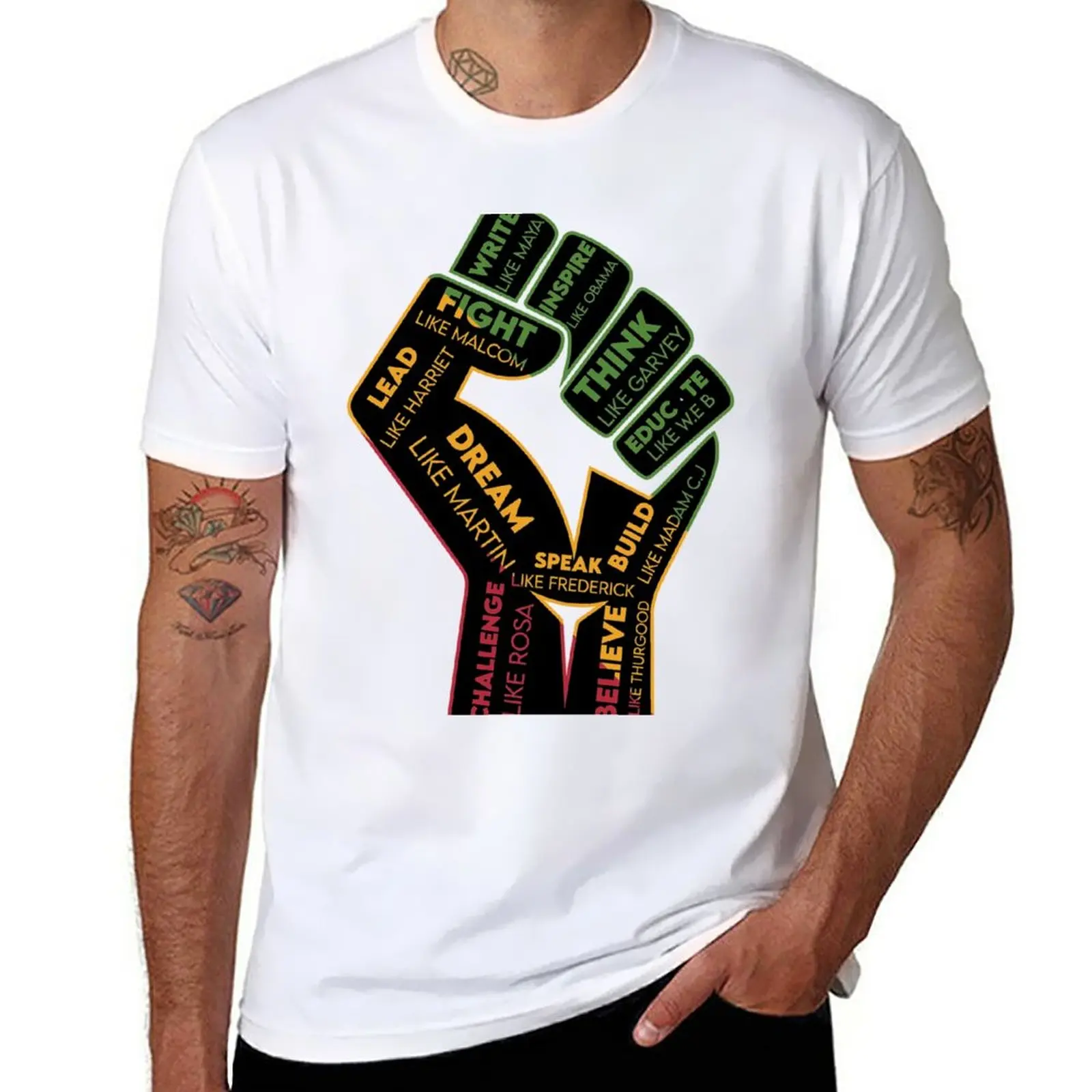 New Black History Month 2021, Dream Like MLK, HARRIET, W.E.B, ROSA, GARVEY, African American Leaders. 24/7/365 T-Shirt