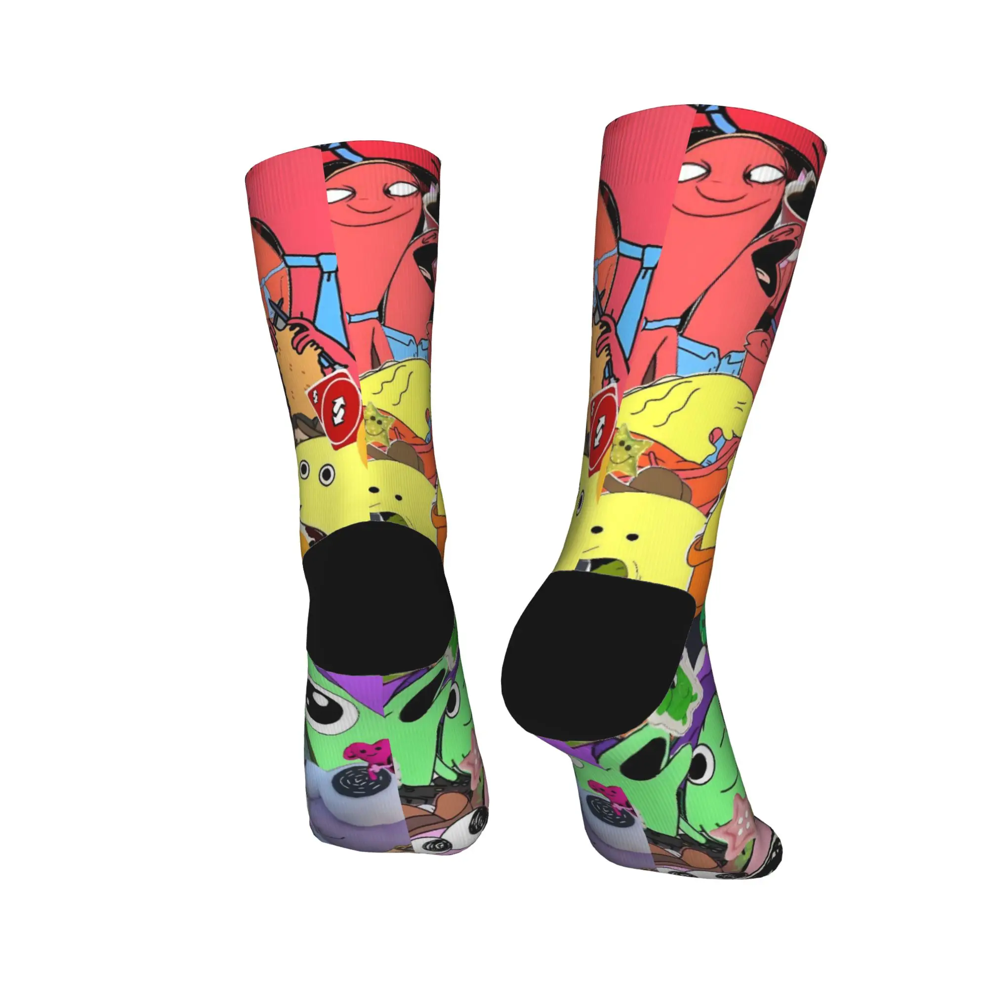 笑顔の友達ストッキングデザインエレガントな靴下秋の滑り止め靴下男性ランニング快適な靴下