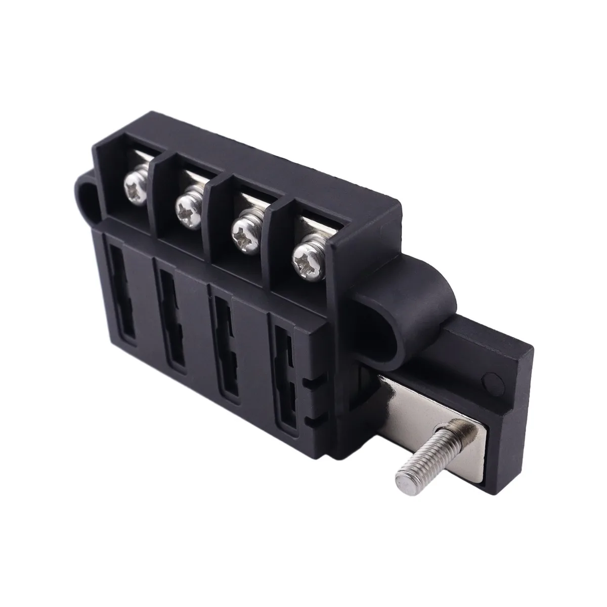 Car Boat Fuse Box Holder With 4 Way Blade Fuse Holder Block & Warning Indicator 12V~24V Power Distribution Panel Board