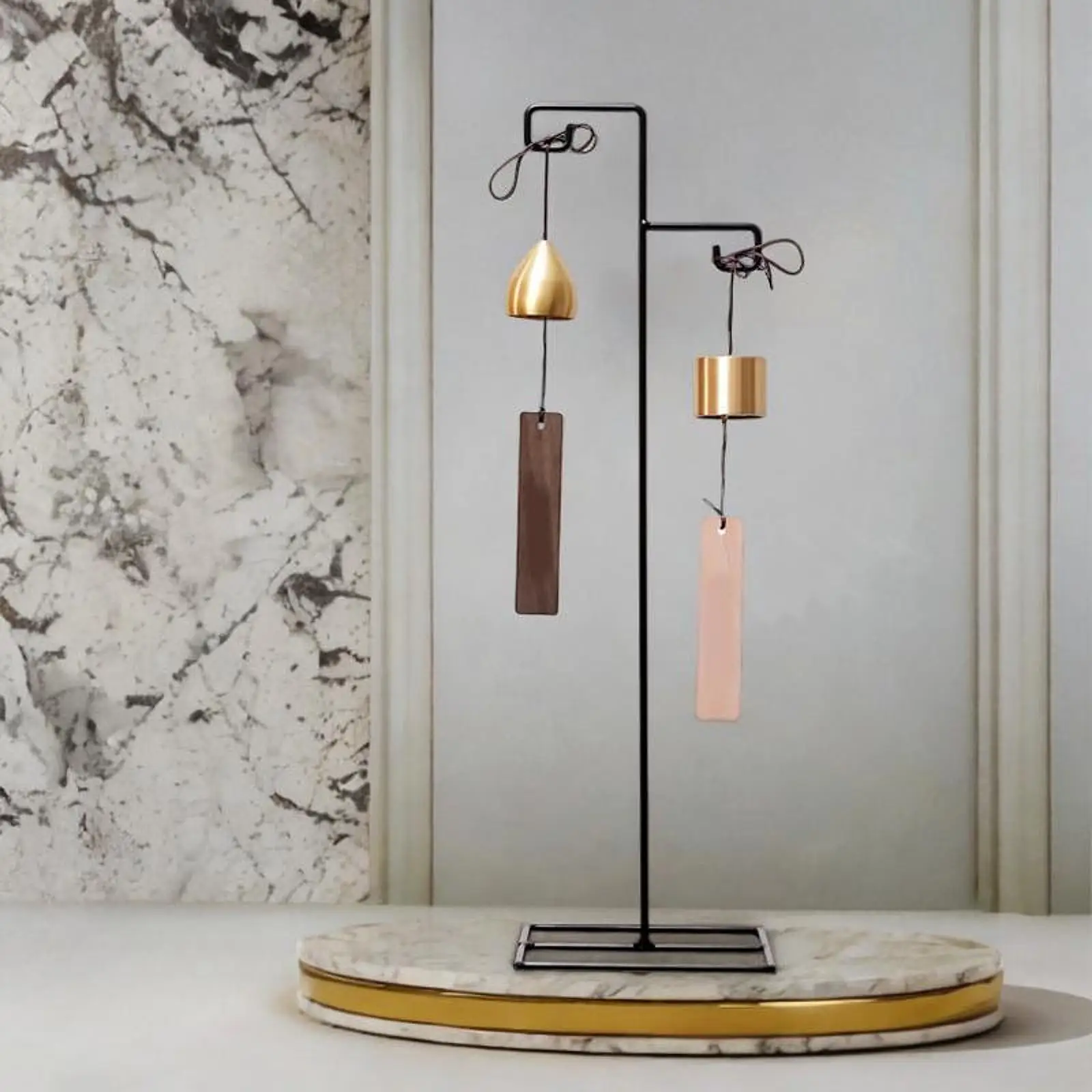 Wind Chime Stand Windchime Holder Decor Necklace Display Stand Support Rack for Ornament Outdoor Tea Room Tabletop Meditation