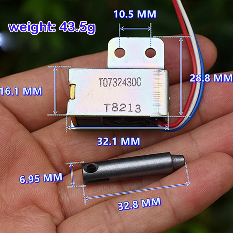 TDS 3-wire Micro Electromagnet Double Coil DC 9V / 18V Solenoid Break Electromagnetic Magnetic Hold Suction Frame Electromagnet