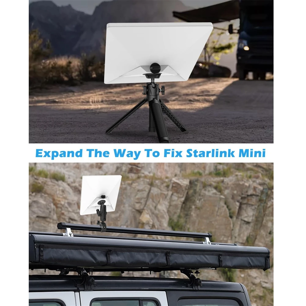 1/4 Screw Tripod Adapter for 2024 Starlink Mini Aluminum Pipe Adapter Non-slip Anti-loosening For Starlink Mini Accessories