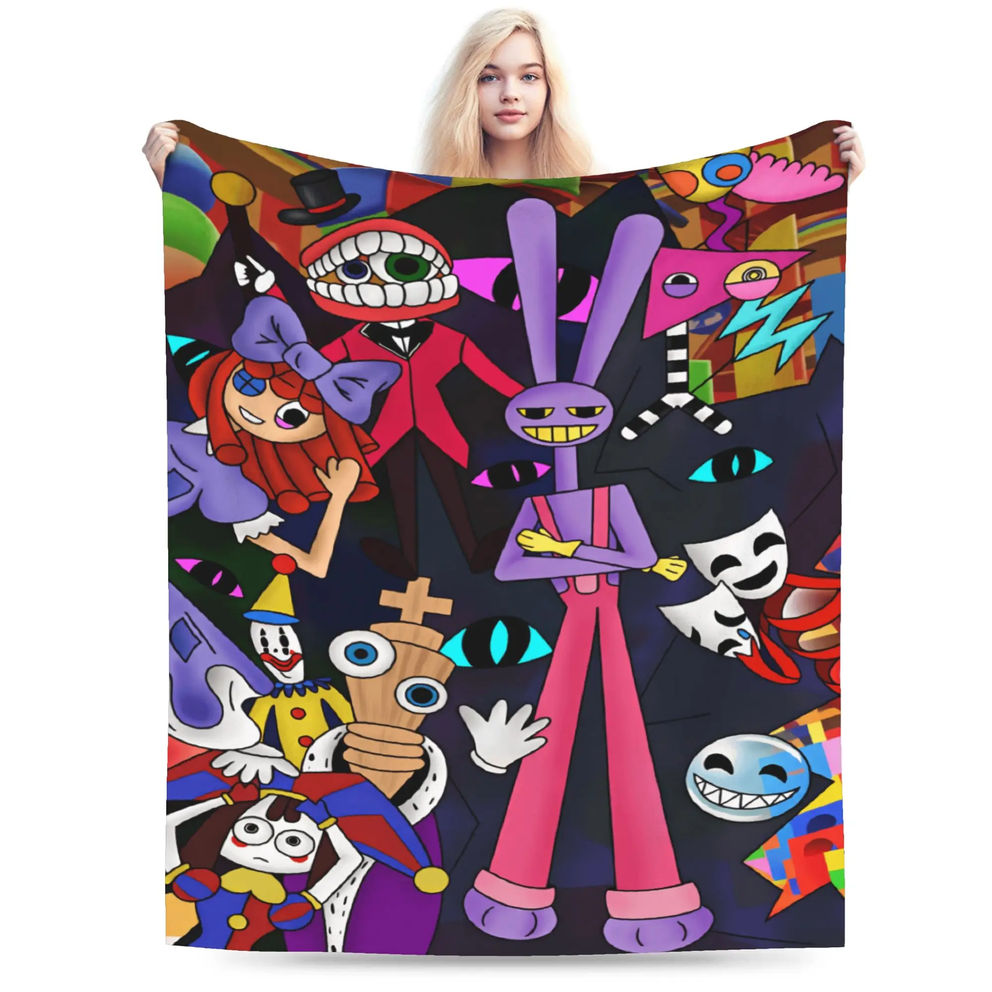 Soft Blanket Picnic A-Amazing D-Digital C-Circus T-TADC Throw Blanket Trend  Bedspread For Sofa Home