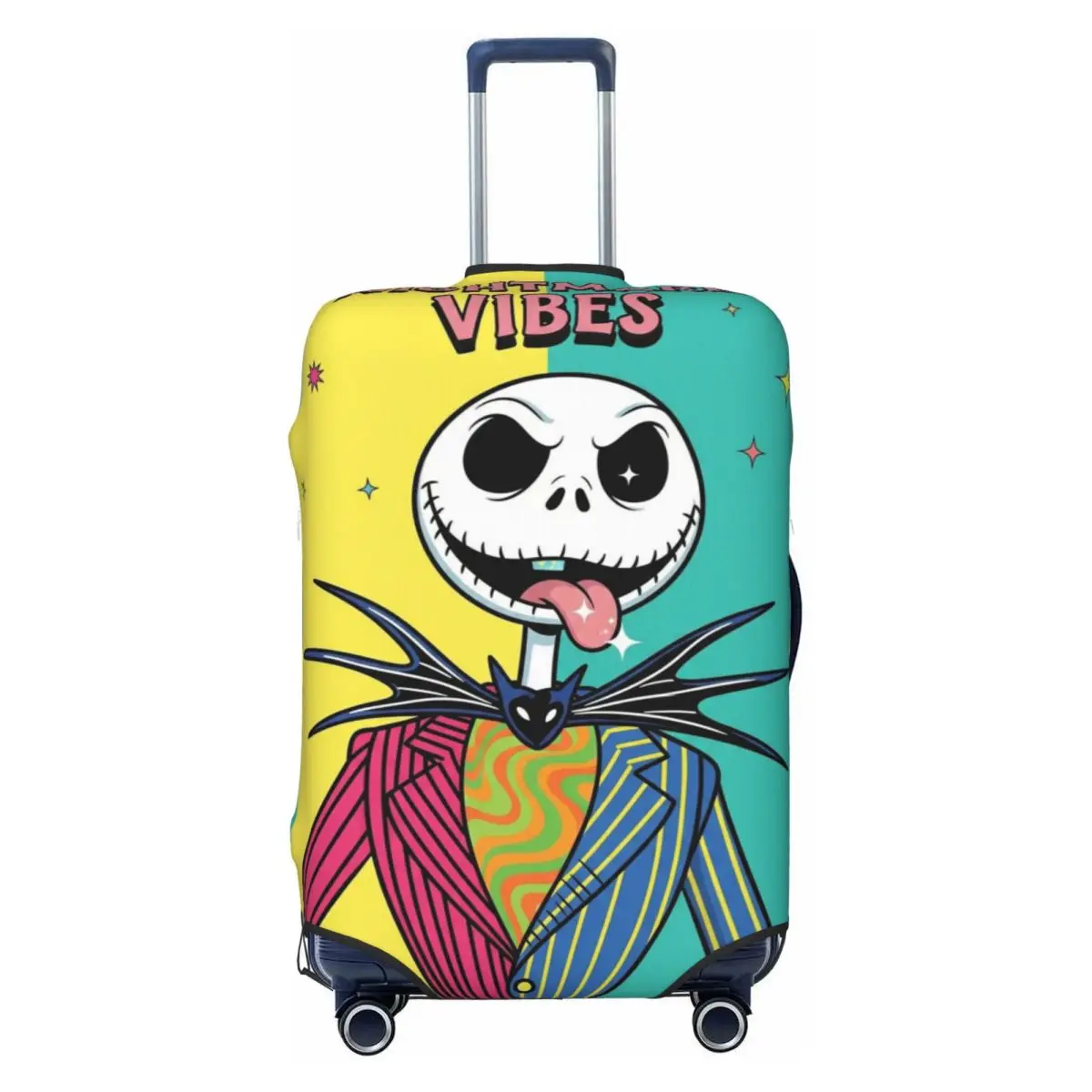 

Custom Jack S-Skellingtones Luggage Cover Fashion Nightmare Before Christmas Suitcase Protector Covers Suit For 18-32 inch