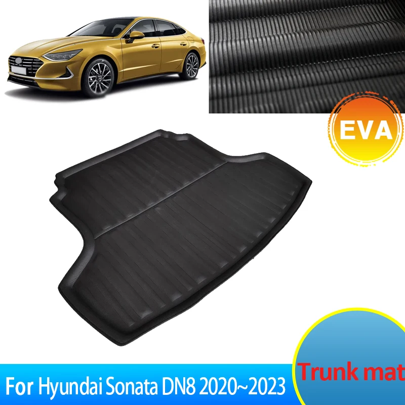 

Car Trunk Mat EVA For Hyundai Sonata DN8 2020 2021 2022 2023 Accessories Floor Tray Waterproof Liner Cargo Boot Carpet Parts