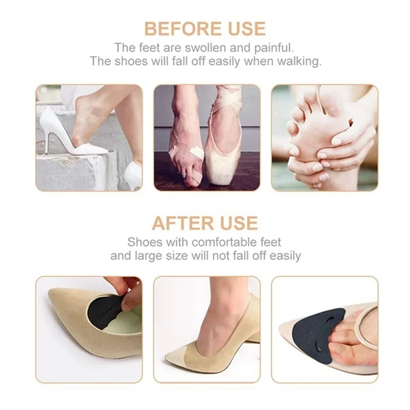 

MACH-2X Toe Filler Inserts Adjustable Toe Plug Reusable Shoe Filler For Too Big Shoes Women Men Unisex Pumps Flats Sneakers