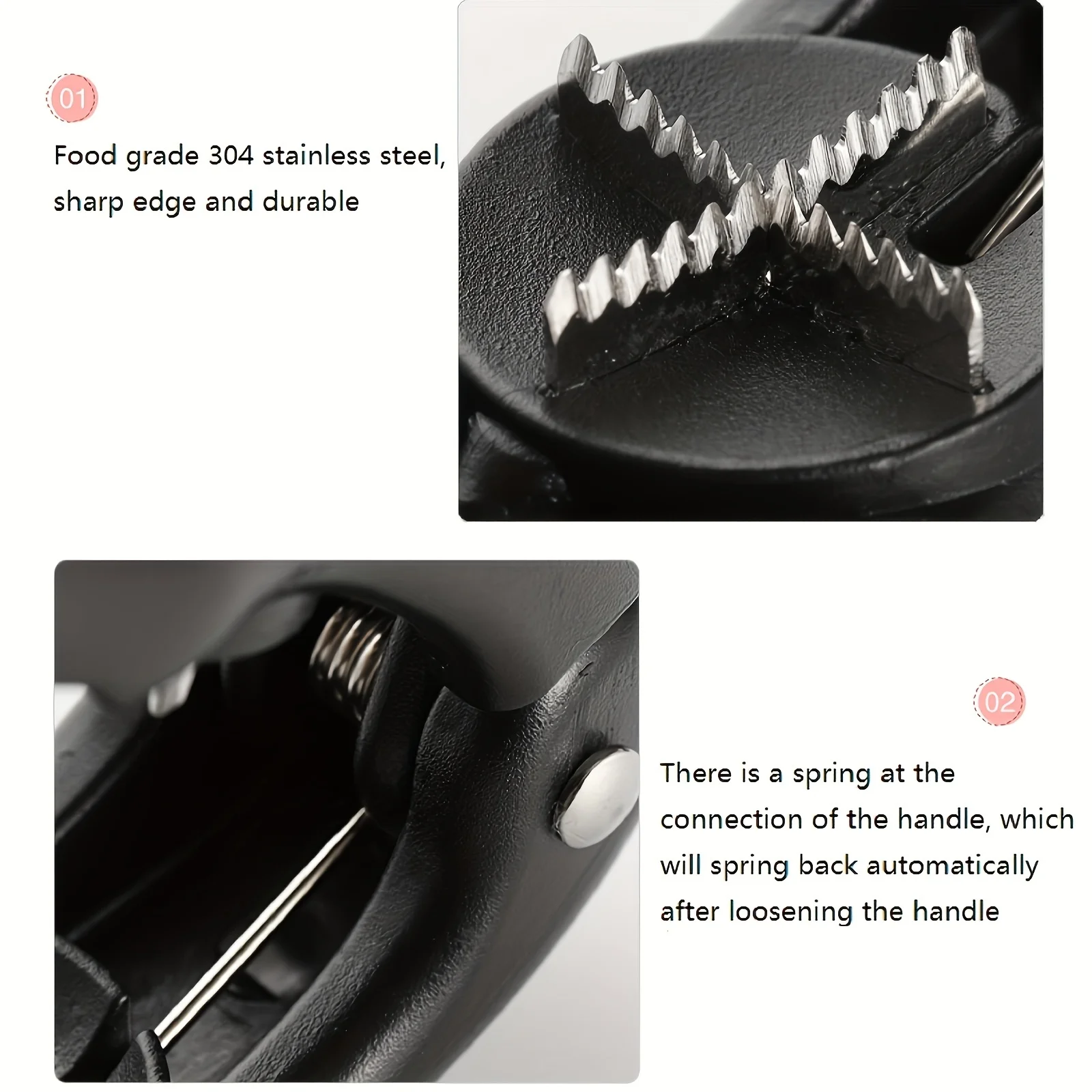 الكستناء الجوز المفرقع قصف الجوز شل أداة فتاحة مع آلية رافعة شفرة البندق الجوزة Pignoli قذيفة إزالة الأداة