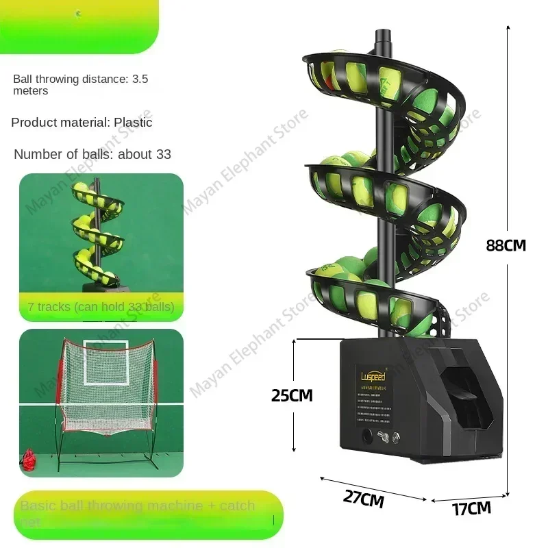 Tennis Automatic Serve Machine Feed Ball Machine Single Swing Simulator Beginner