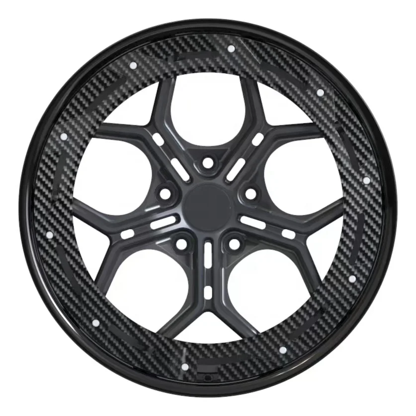 

Made In China Forged Alloy Car Wheels 18 19 20 21 22 23 24 Inch 5x112 Custom Forged Rims With Carbon Fiber Ring