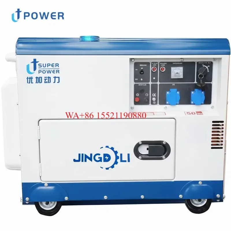 WMWMNU for Small Silent 5KW Diesel Generator Set with Remote Start 1800 RPM 50/60Hz Three Phase 380V Home Use Standby