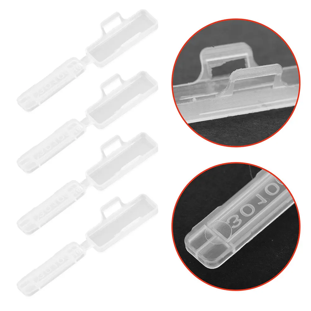 

200 PCS Cable Identification Plate Waterproof Transparent Wire Label Holder Cord Tag Box Plastic Name Tags Weather for Outdoor