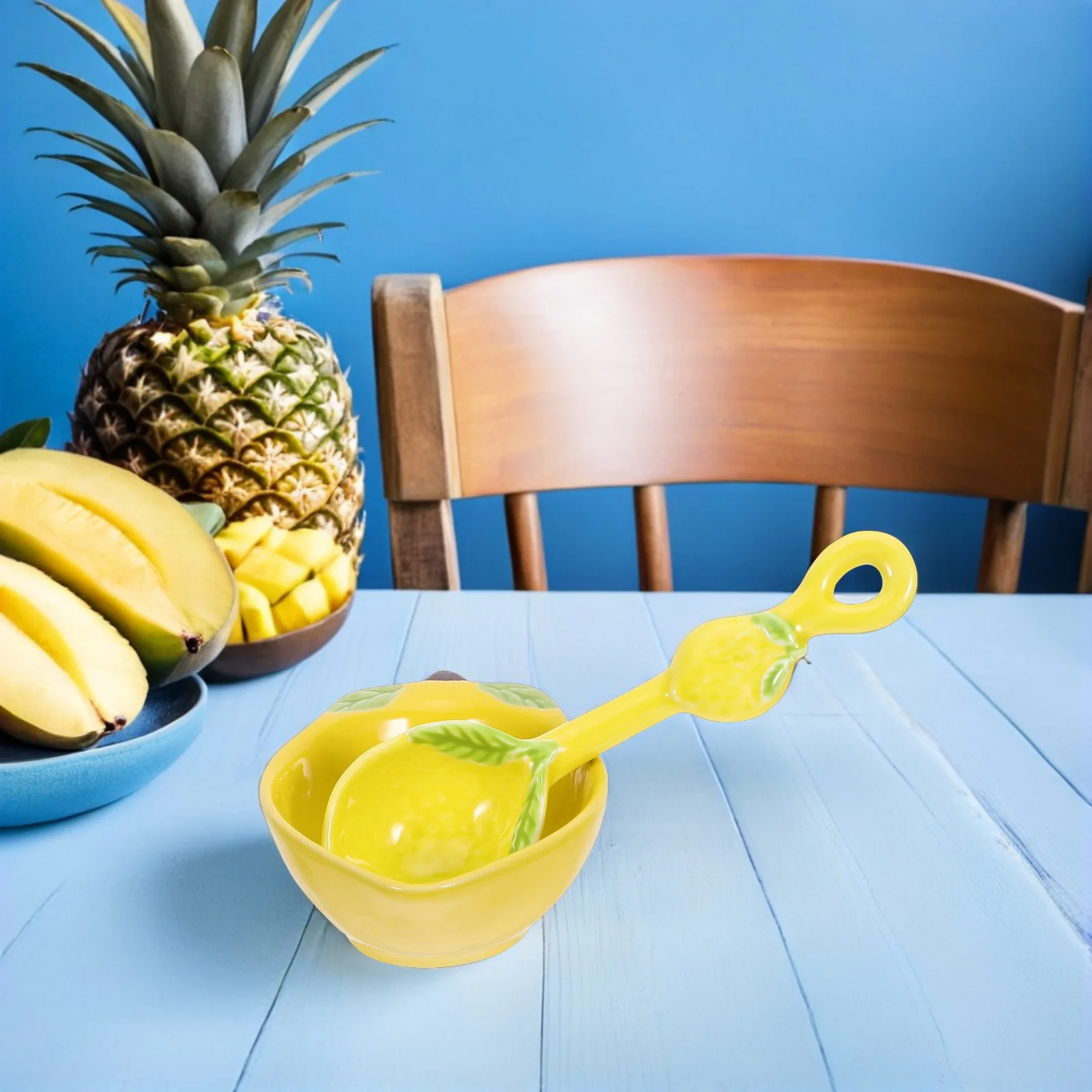 

2Pcs Ceramic Lemon Shaped Bowls Set Decorative Appetizer Plates Seasonal Sauce Serving Dishes Snack Relish Pinch Dip Tray