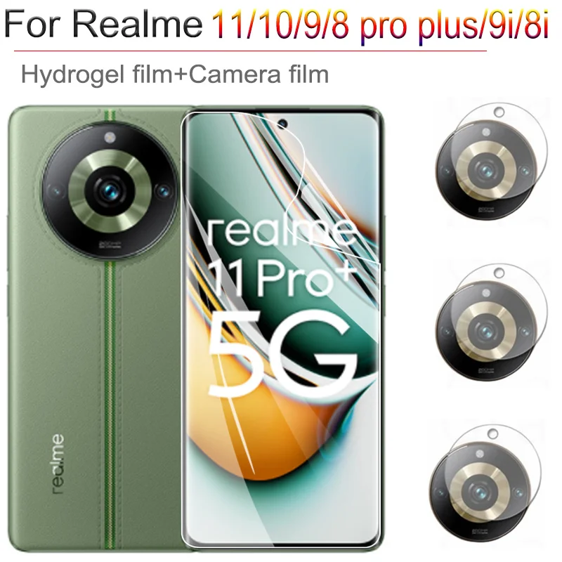 

realme 11 pro Hydrogel Film For realme 10 pro plus Screen Protector Realme 9i 8i 8 9 pro plus protector hidrogel For realmi 10 Clear lamina hidrogel realme11 Accessories Not Glass realme 11 pro plus