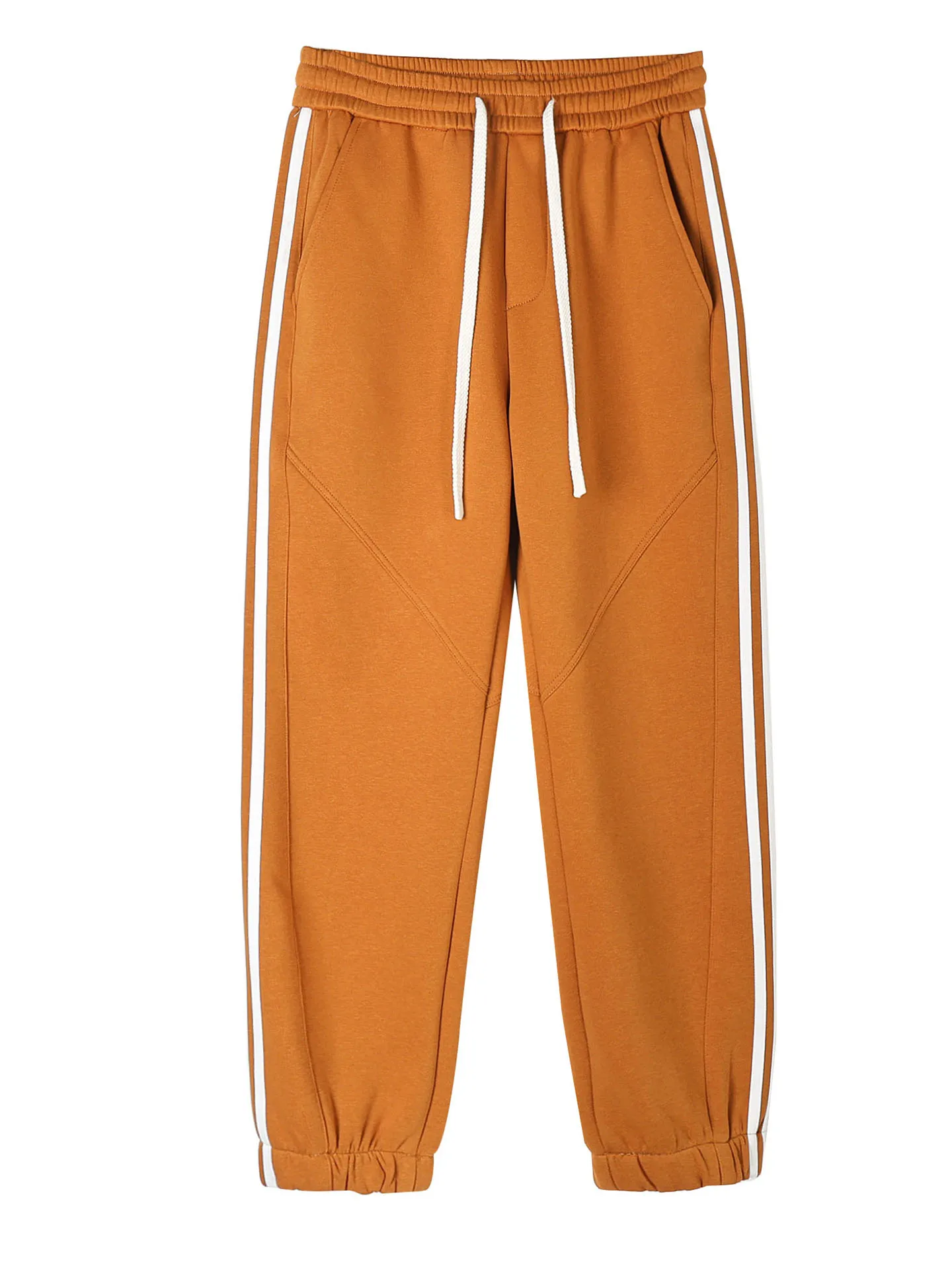 

Мужские спортивные утепленные брюки на осень-зиму, свободного кроя, с манжетами, молодежные, модные, универсальные, высококачественные штаны