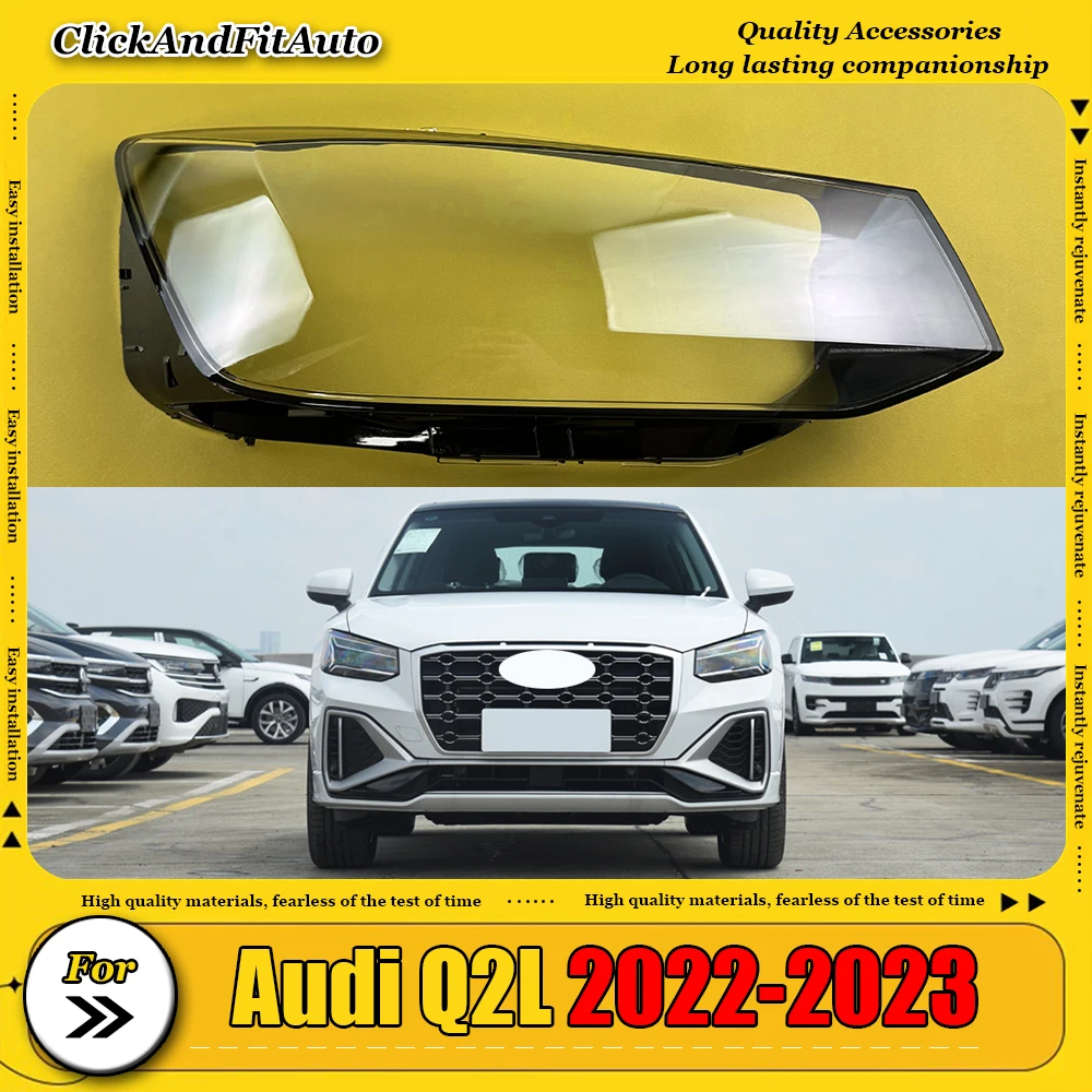 

For Audi Q2L 2022 2023 Front Headlamp Cover Transparent Mask Lamp Shade Headlight Shell Lens Auto Replacement Parts