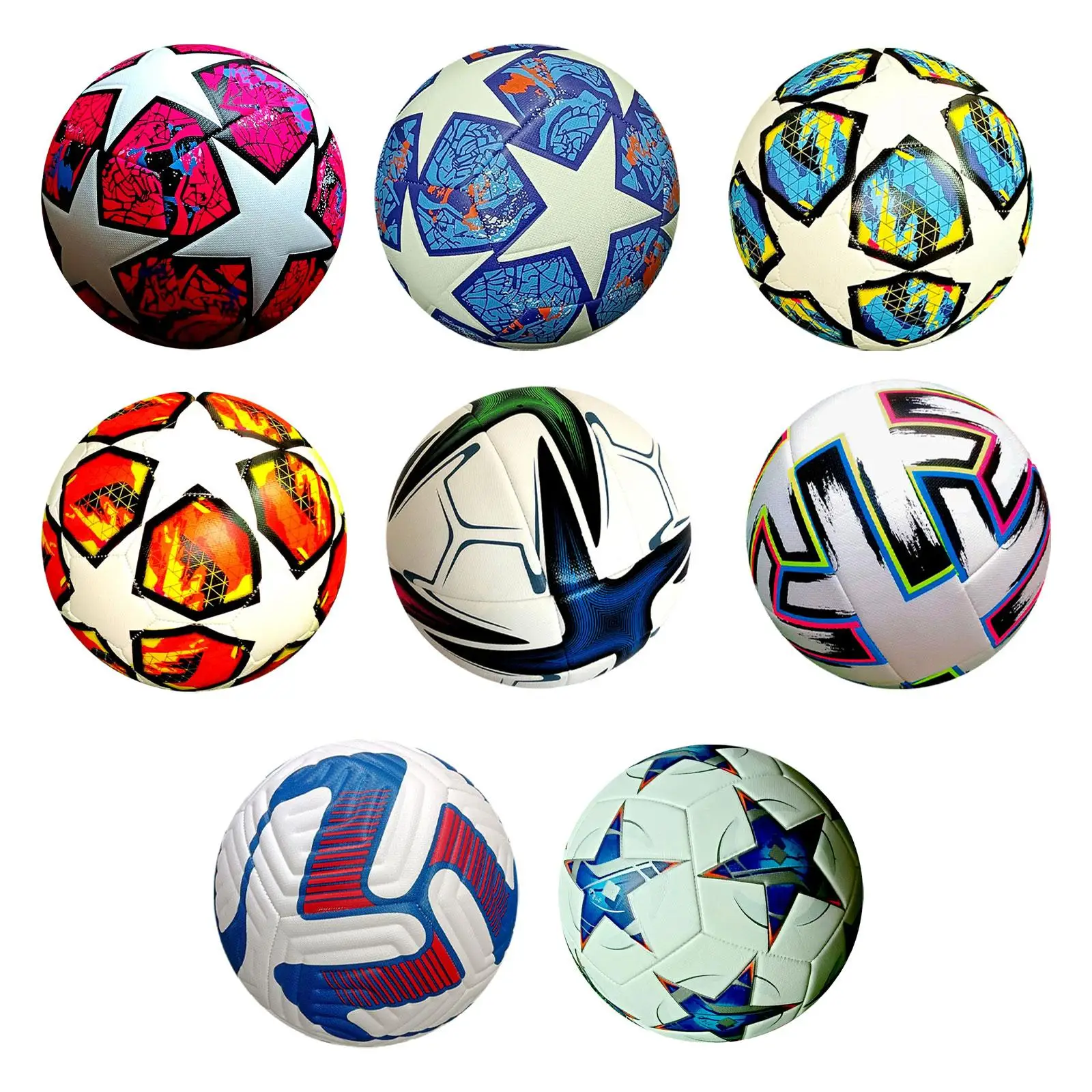 Size 5 Football, Portable Training Ball, Official Match Ball for Club Practice,