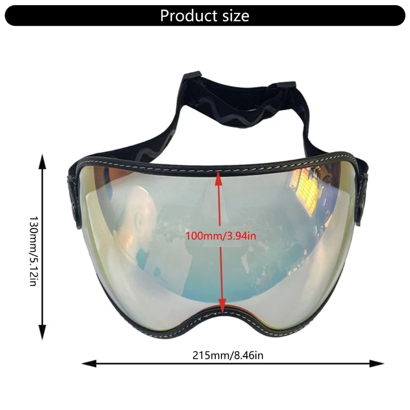 Lunettes d'équitation de moto, verres à bulles, coupe-vent, lunettes de protection des yeux, lunettes de soleil confortables pour les sports de plein air, 1PC