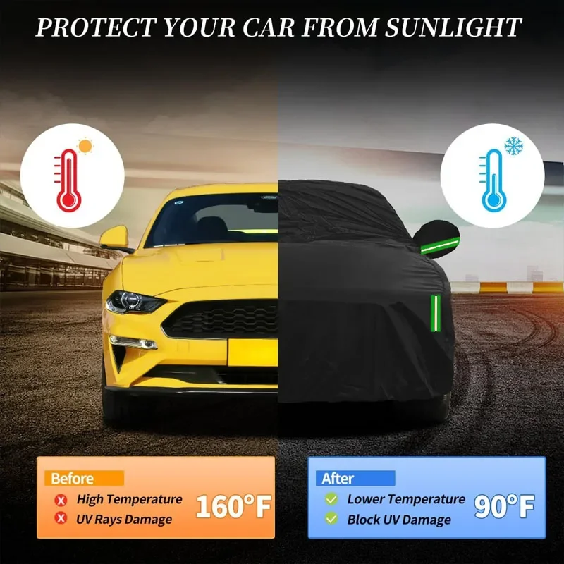 Outdoor Car Cover Waterproof Dustproof UV Sun Protection, Full Car Protector Exterior Parts For Subaru Impreza GC GD GE GJ GK - view 3