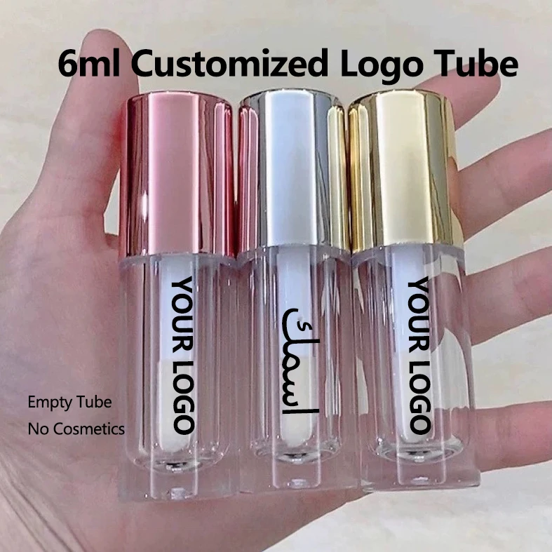 

【Logo Custom】50Pcs Customized 6ml Thick Rod Lip Tube Packaging and Packaging Suitable for Lipstick/lip Gloss Factory Wholesale