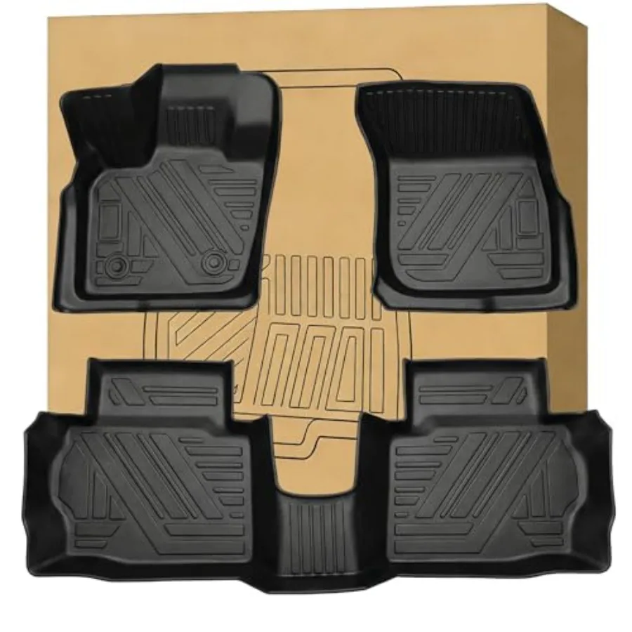 

Floor Mats Compatible with Ford Fusion 2013-2020 Models All Weather Carpet Liners Waterproof Durable Custom-Fit Front Rear Rows