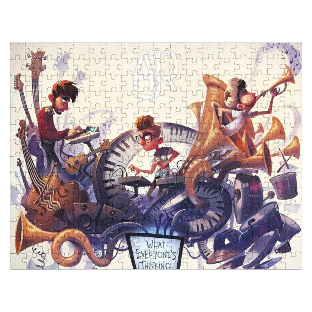 

ajr the band tour 2021 musidi Jigsaw Puzzle Personalized Baby Toy Wooden Puzzle Boxes