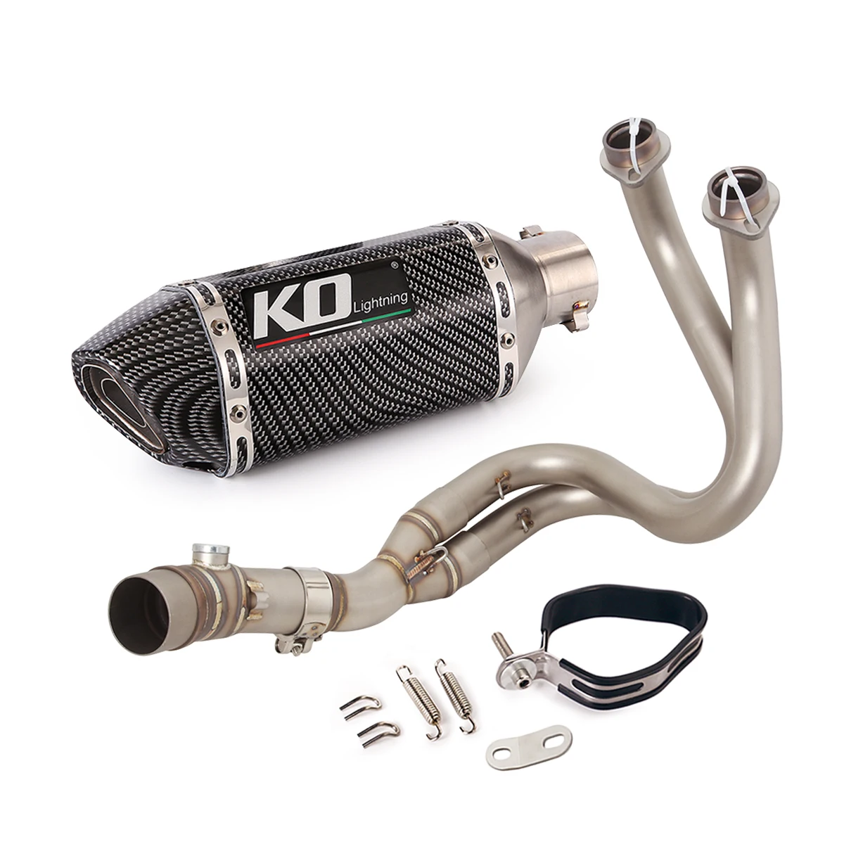 Voor Kawasaki Z650 Ninja 650 Versys 650 Z650RS Motorfiets Uitlaatsysteem Front Sluit Link Pijp Slip Op 51Mm Uitlaat escape