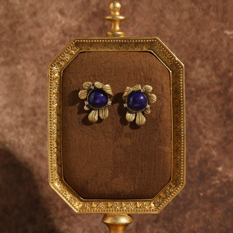 Vintage Leaves Purple Earrings - Vintage Fashion Trends 2026 评论和价格
