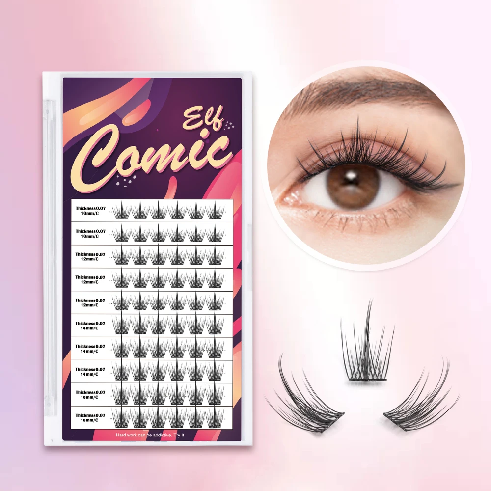 Cluster Lashes DIY Eyelash Extensions Manga Cos Eyelashes Mix Segmented Volume Fans Wispy Individual False Eyelashes Makeup