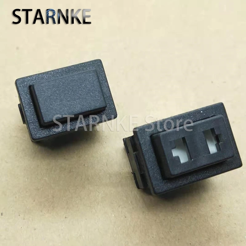 2PCS Vacuum Cleaner Self Locking Button 2Pins Square Power Push Button Switch 250V 12A