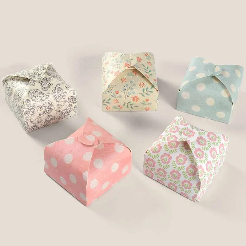 Boîte cadeau pliable en papier pour savon, bonbons, mariage, gâteau, bougies, thé, bijoux, emballage cadeau, décoration de fête d'anniversaire, 10/20 pièces