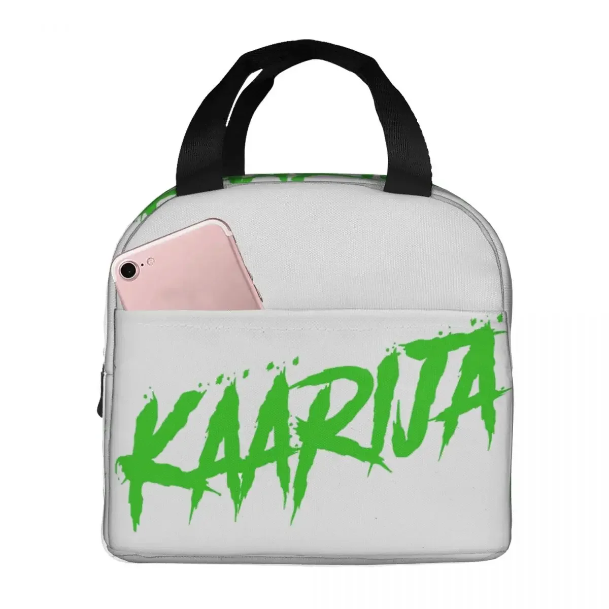 Kaarija Logo Insulated Lunch Bags Leakproof Picnic Bags Thermal Cooler Lunch Box Lunch Tote for Woman Work Children School