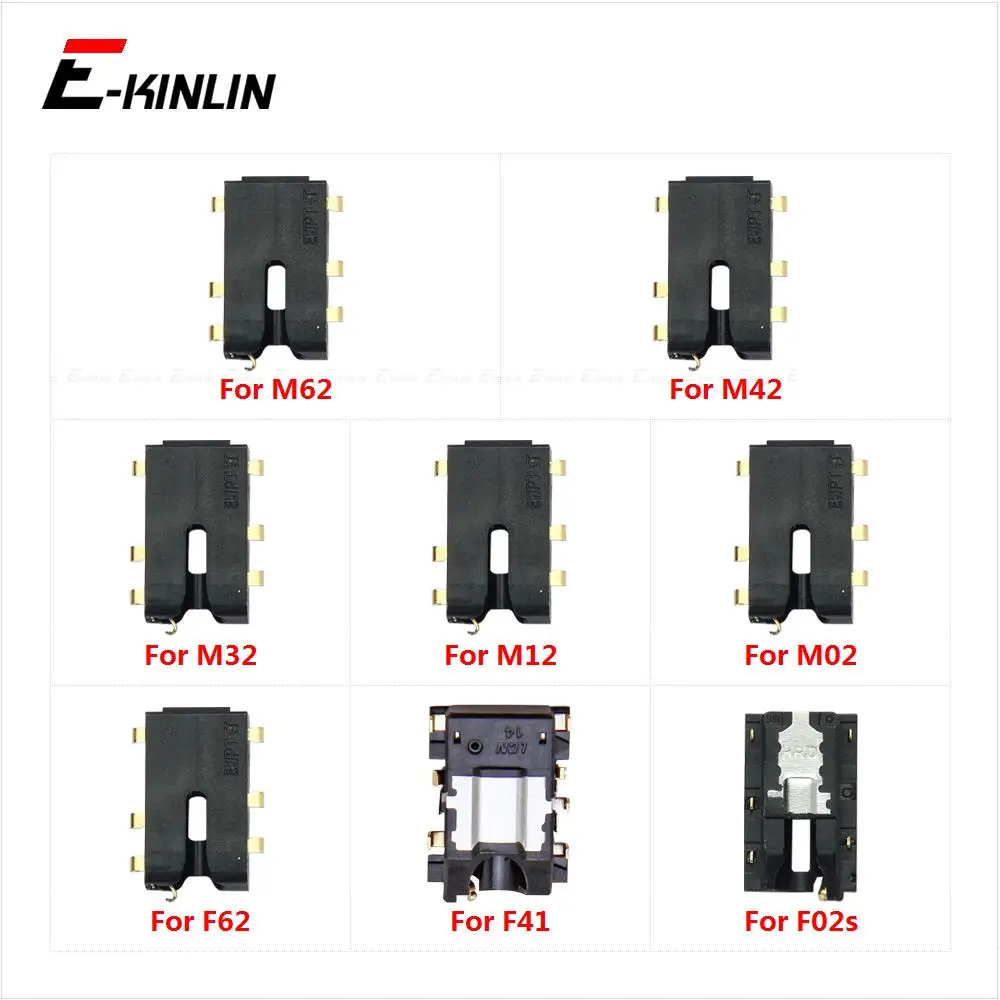 Headphone Jack Port Connector Ear Earphone Audio Flex For Samsung Galaxy F41 F02s F62 M02 M12 M32 M42 M62 Parts