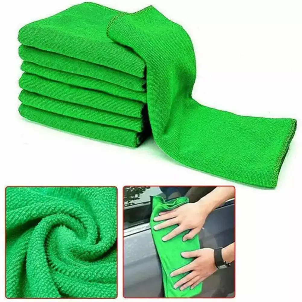 5 PCS Microfiber Car Cleaning Towel Automobile Motorcycle Fiber Car Cleaning Glass Towel Rag Washing Acce Micro Household S N6P8