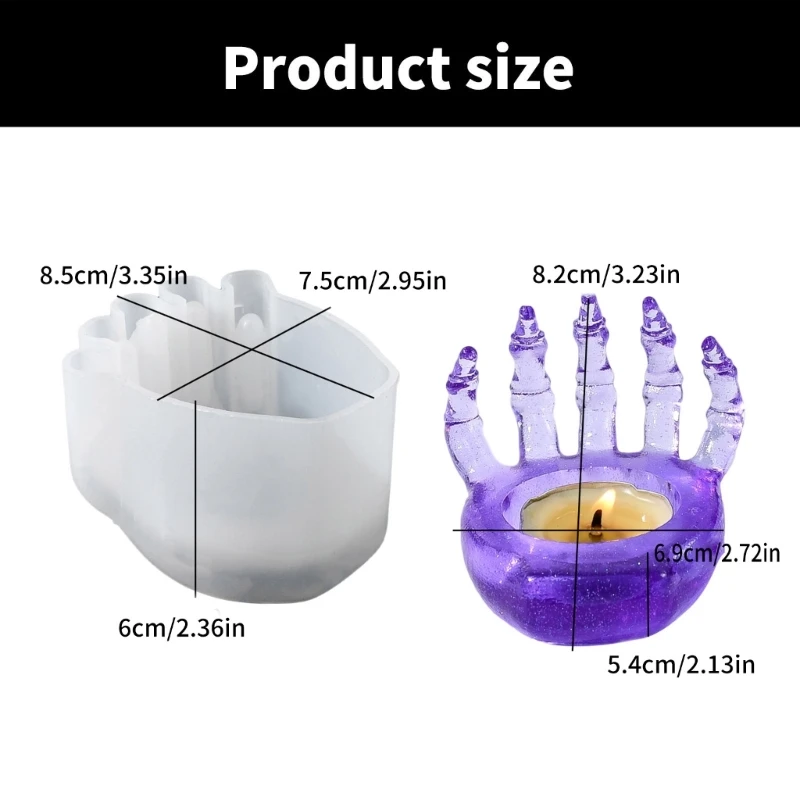 Khuôn hình móng vuốt Trang trí Khuôn giữ nến bằng silicone Khuôn làm thủ công bằng silicone