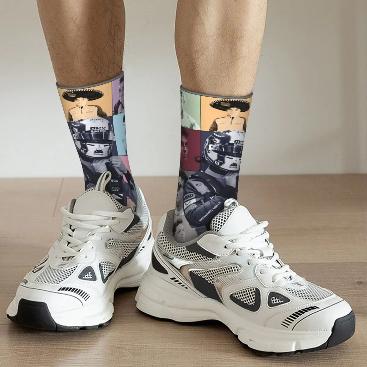 Lando Norris racing Men and Women printing Socks,Leisure Applicable throughout the year Dressing Gift