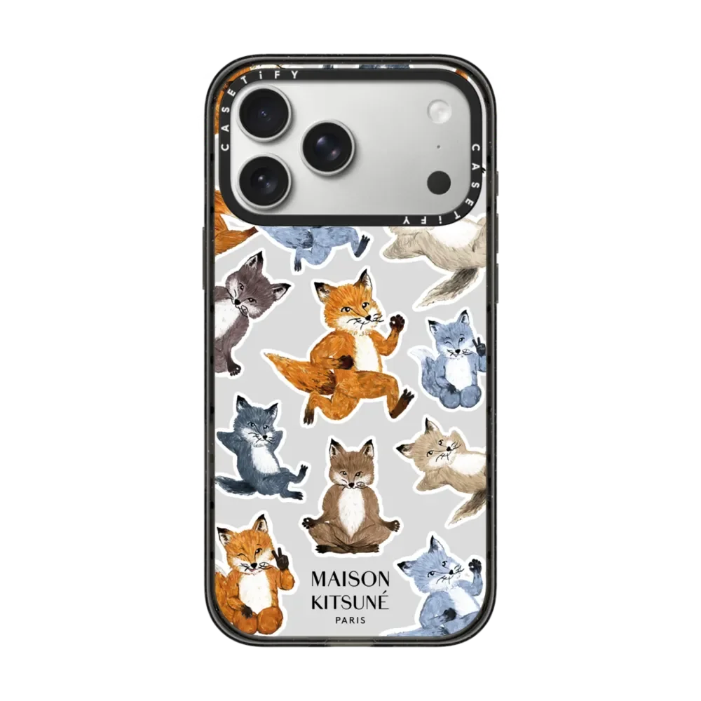 CASETiFY Maison Kitsuné Series Fox Logo Magnetic Drop-proof Case