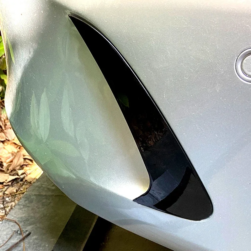 

For Mercedes Benz CLS W218 2014-2017 Car Rear Bumper Flap Wing Grille Slats Spoiler Decoration Frame Trim Exterior Accessories