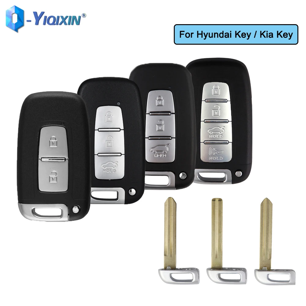 

YIQIXIN 2/3/4 Buttons Smart Remote Car Key Case For Hyundai I30 IX35 Sonata Elantra For Kia K2 K5 Sportage Forte Fob Cover Shell