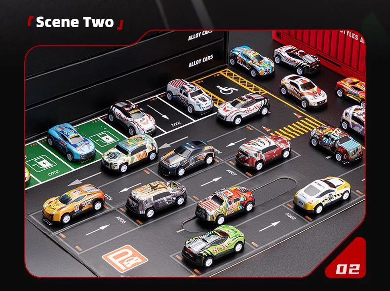 Geschenkbox-Version: 48-teiliges Legierungsauto-Set, Kinderspielzeugauto, Blechauto, Rennmodell, Klassisches Automodell, Weihnachtsgeschenk – Detail 8