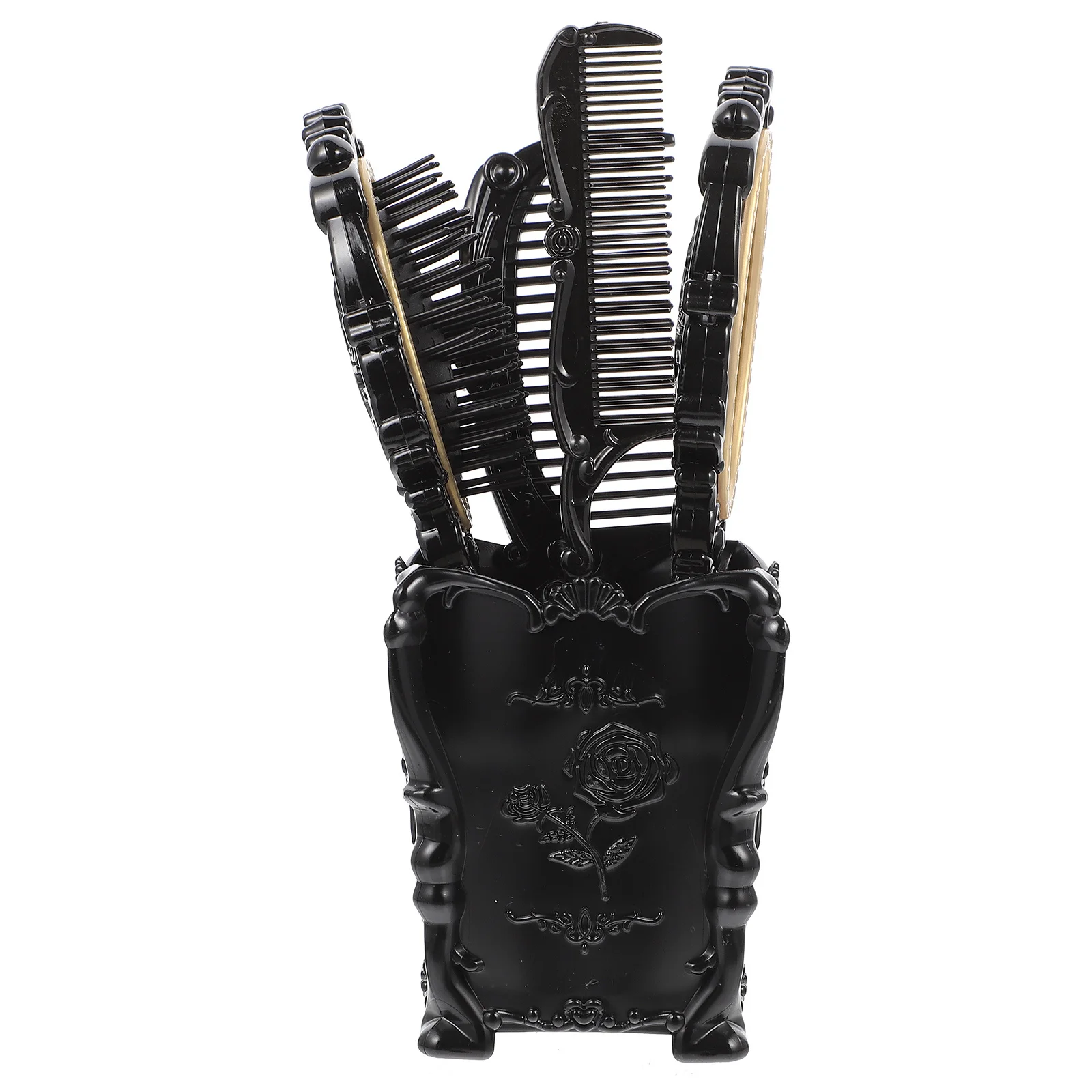 

1Set Anti-Static Airbag Comb Set Scalp Massage Ergonomic Handheld Mirror Portable Hairdressing Salon Hair Brush Combs