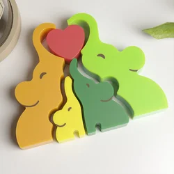 Family Holding Together Plaster Candle Mold Ideal DIY Gift for Your Loved Ones DIY Polymer Clay Craft Plaster Home Decoration