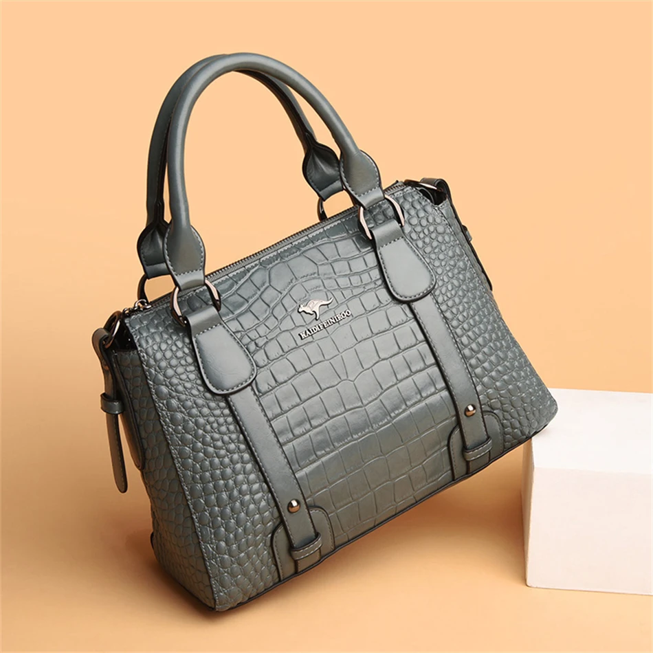 Luxury Designer Handbag Brand High Quality Soft Leather Shoulder Crossbody Bag for Women Bag Large Capacity Leisure Handbag 2026