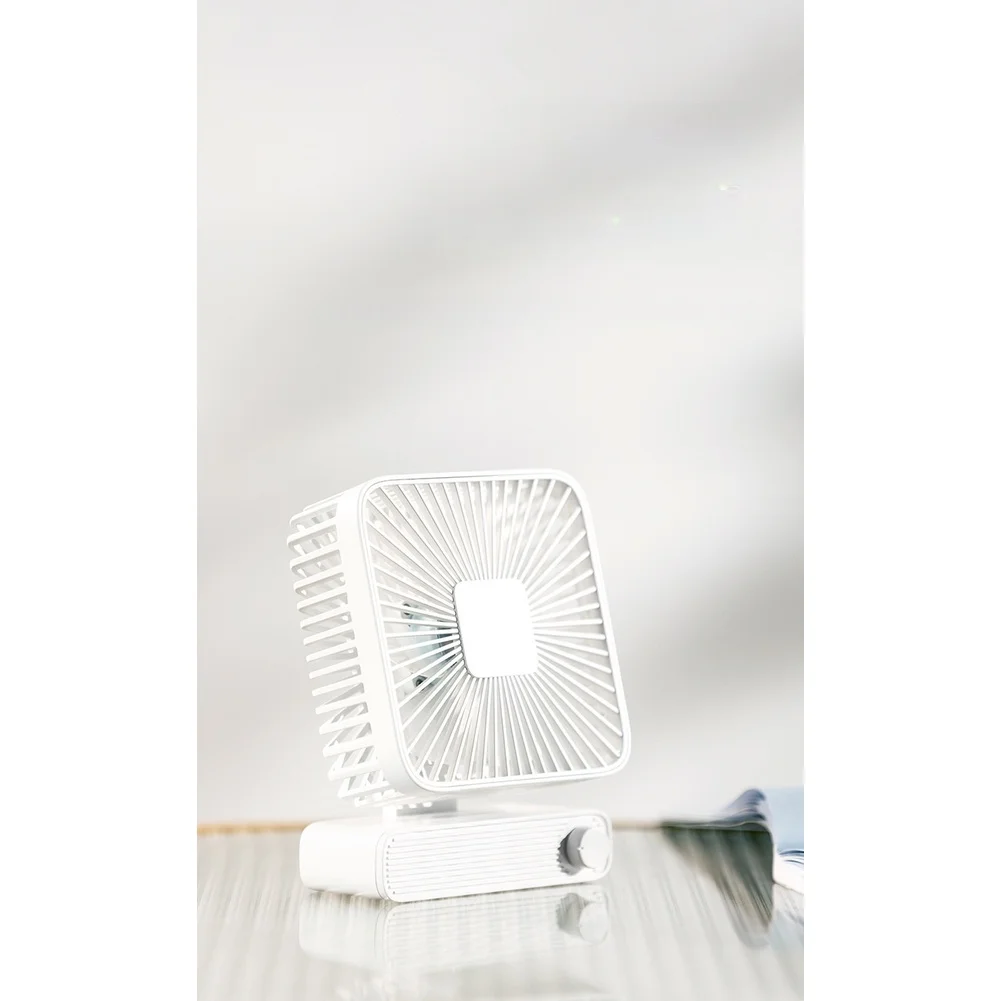 Adjustable Speed Retro USB Desk Fan with Portable Build and Smooth Tilt Function for Targeted Airflow in Limited Spaces