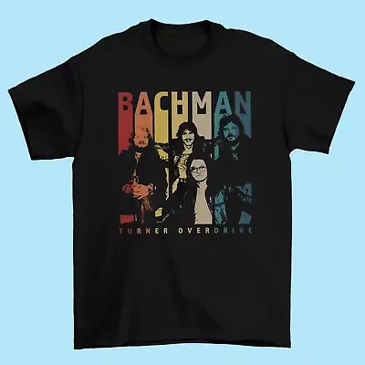 Bachman–Turner Overdrive band T-shirt Black Cotton S-5XL Cotton