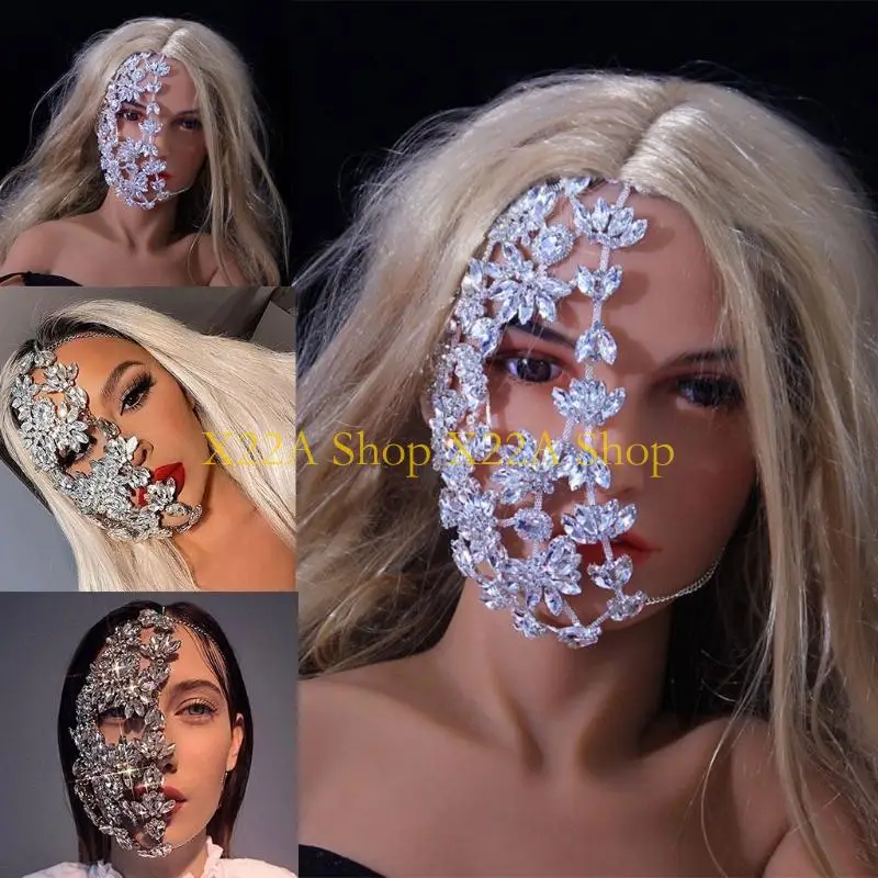 

Уникальные блестящие стразы, полые украшения для лица, шар для вечеринки, ночного клуба, женские украшения