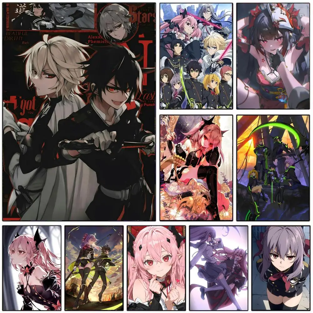 Dark Fantasy Anime seraph of the end Poster Modern Home Decoration Interior Design & Contemporary Wall Art Collection