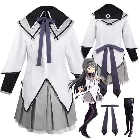 Puella Magi Madoka Magica Homura Akemi Cosplay Costume Anime Madoka Magica Magi Costume Homuras Akemi Cosplay Uniform Dress