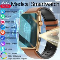 Health Model Smart Watch Men ECG+PPG Wireless Call Heart Rate Blood Pressure Blood Sugar Oxygen Overall Monitor Smartwatch Women