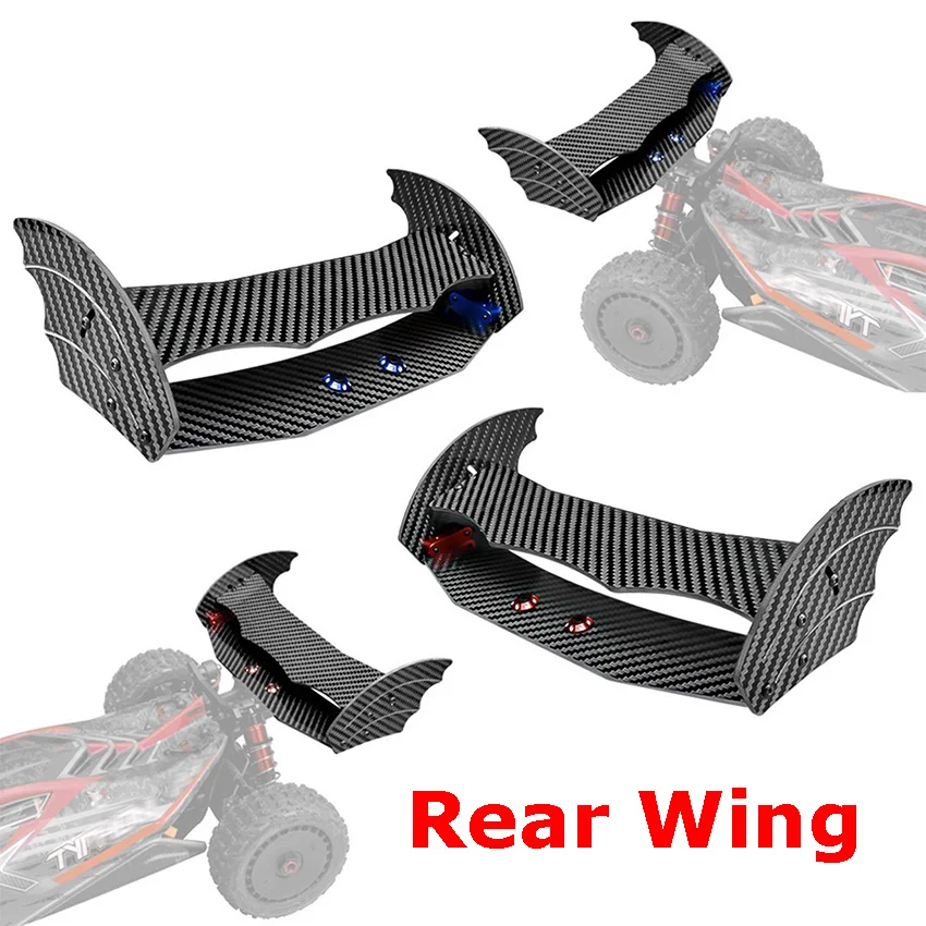 

Blue/Red Adjustable Rear Wing for 1/8 TYPHON Drag Reduction Wing with Adjustable Angle